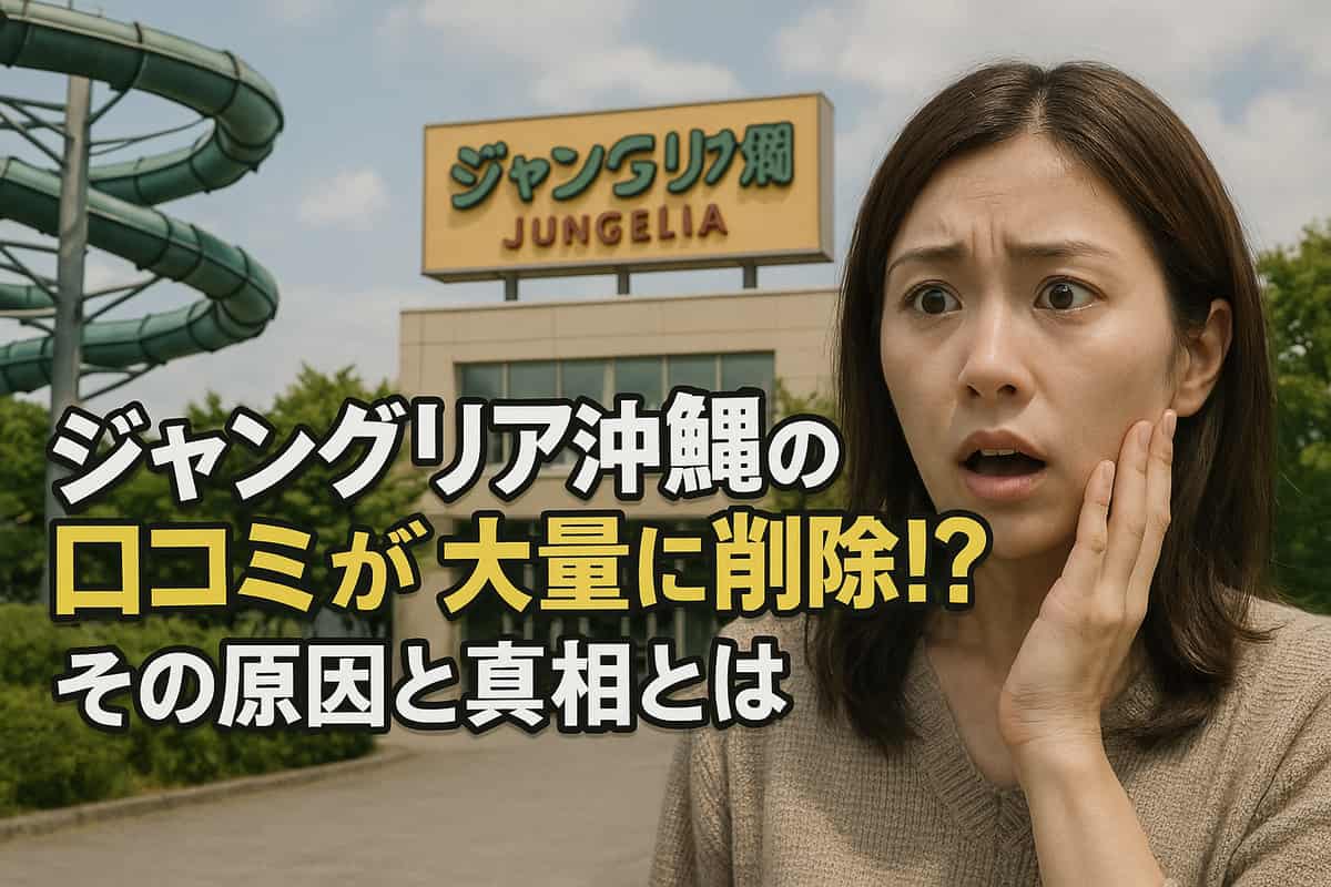 ジャングリア沖縄の口コミが大量に削除！？その原因と真相とは